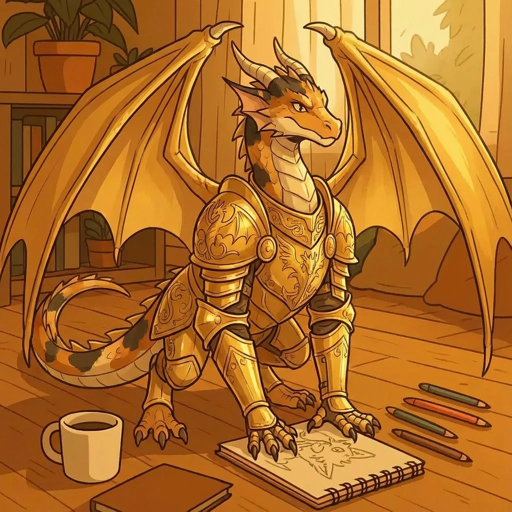 Example: Dragon furry art